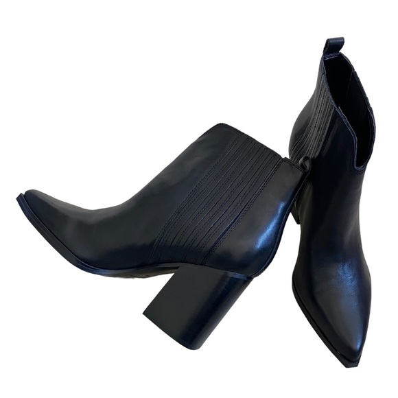 NEW! Marc Fischer Maree Chelsea boot style pointy toe ankle boot 10 chunky heel - Picture 10 of 16